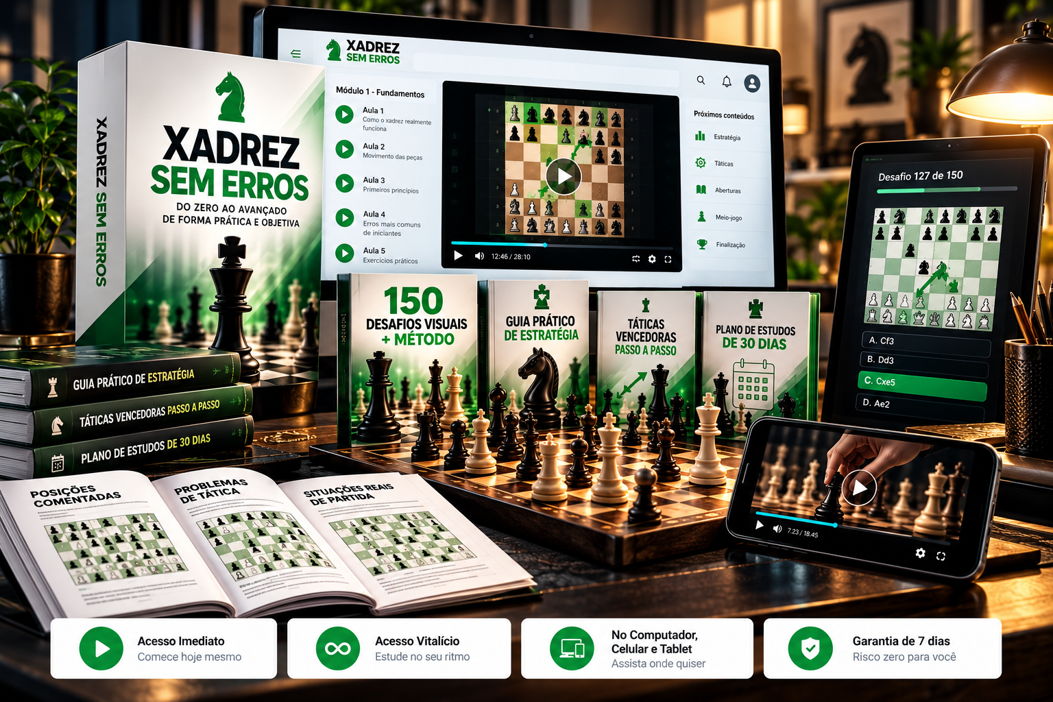 Xadrez Sem Erros — 150 desafios visuais e método
